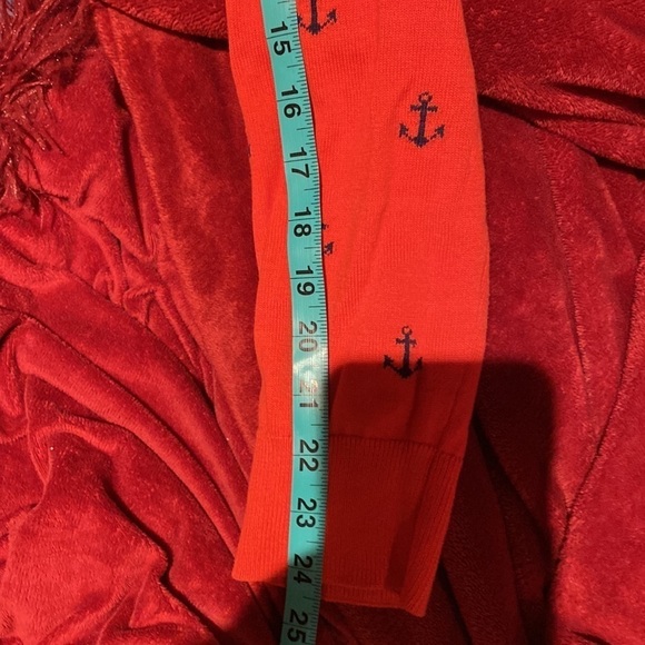 Tommy  Hilfiger burnt orange Logo Cardigan Sz L - Picture 8 of 11